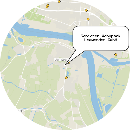 Kartenausschnitt für die Firma Senioren-Wohnpark Lemwerder GmbH