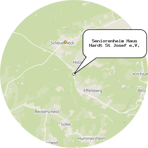 Kartenausschnitt für die Firma Seniorenheim Haus Hardt St Josef e.V.