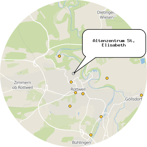 Kartenausschnitt für die Firma Altenzentrum St. Elisabeth