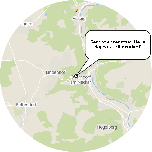 Kartenausschnitt für die Firma Seniorenzentrum Haus Raphael Oberndorf