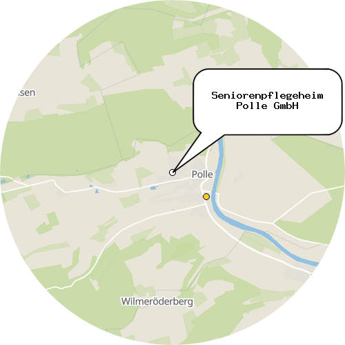 Kartenausschnitt für die Firma Seniorenpflegeheim Polle GmbH
