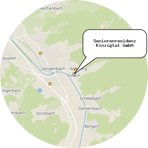 Kartenausschnitt für die Firma Seniorenresidenz Kinzigtal GmbH