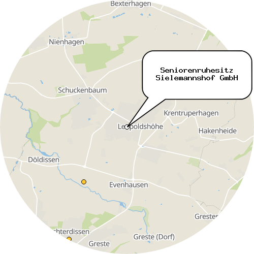 Kartenausschnitt für die Firma Seniorenruhesitz Sielemannshof GmbH