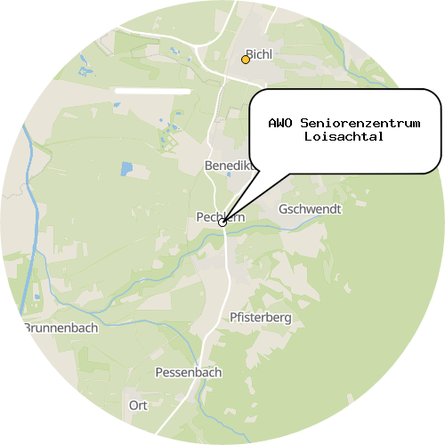 Kartenausschnitt für die Firma AWO Seniorenzentrum Loisachtal