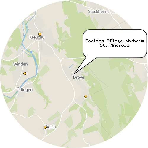 Kartenausschnitt für die Firma Caritas-Pflegewohnheim St. Andreas