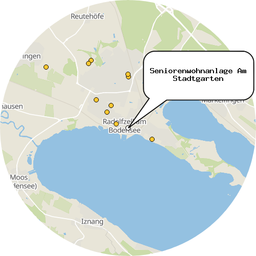 Kartenausschnitt für die Firma Seniorenwohnanlage Am Stadtgarten