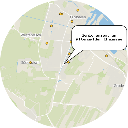 Kartenausschnitt für die Firma Seniorenzentrum Altenwalder Chaussee