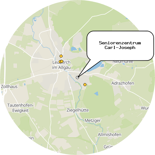 Kartenausschnitt für die Firma Seniorenzentrum Carl-Joseph