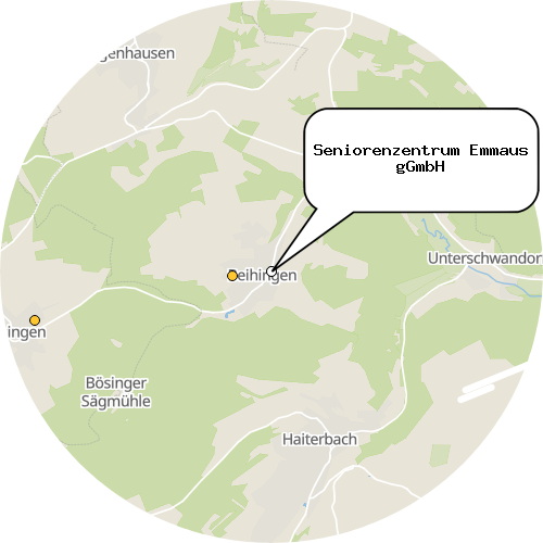 Kartenausschnitt für die Firma Seniorenzentrum Emmaus gGmbH