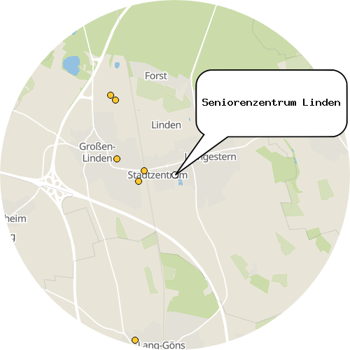 Kartenausschnitt für die Firma Seniorenzentrum Linden