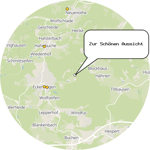 Kartenausschnitt für die Firma Zur Schönen Aussicht