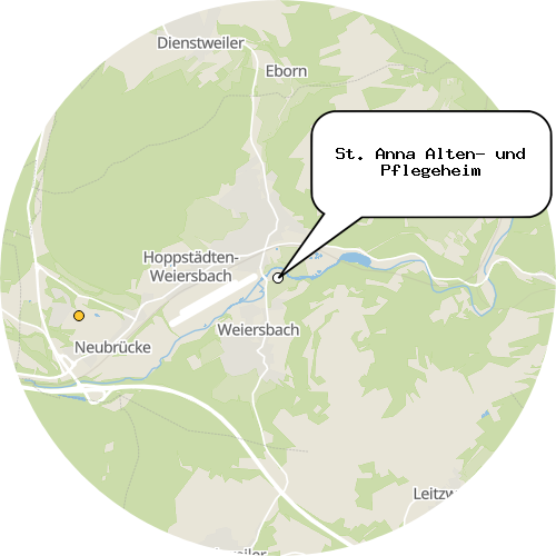 Kartenausschnitt für die Firma St. Anna Alten- und Pflegeheim