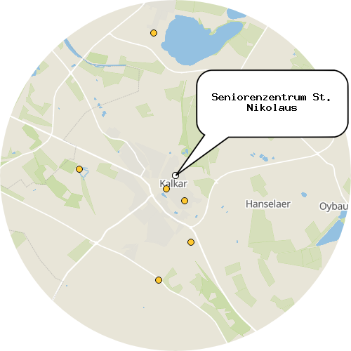 Kartenausschnitt für die Firma Seniorenzentrum St. Nikolaus