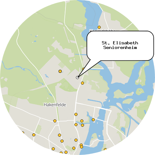 Kartenausschnitt für die Firma St. Elisabeth Seniorenheim