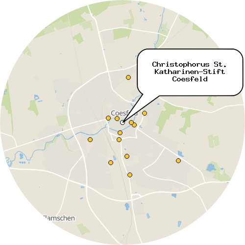 Kartenausschnitt für die Firma Christophorus St. Katharinen-Stift Coesfeld
