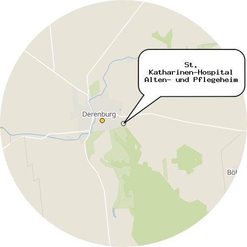 Kartenausschnitt für die Firma St. Katharinen-Hospital Alten- und Pflegeheim