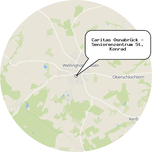 Kartenausschnitt für die Firma Caritas Osnabrück - Seniorenzentrum St. Konrad