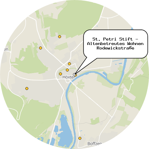 Kartenausschnitt für die Firma St. Petri Stift - Altenbetreutes Wohnen Rodewickstraße