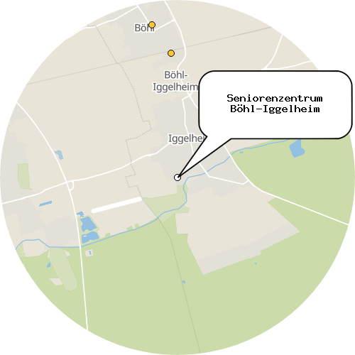 Kartenausschnitt für die Firma Seniorenzentrum Böhl-Iggelheim