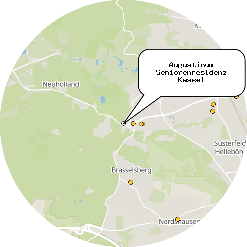 Kartenausschnitt für die Firma Augustinum Seniorenresidenz Kassel