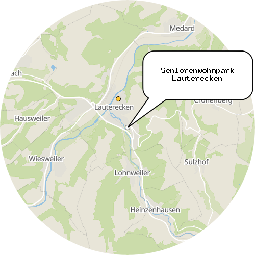 Kartenausschnitt für die Firma Seniorenwohnpark Lauterecken