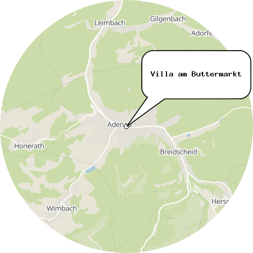Kartenausschnitt für die Firma Villa am Buttermarkt