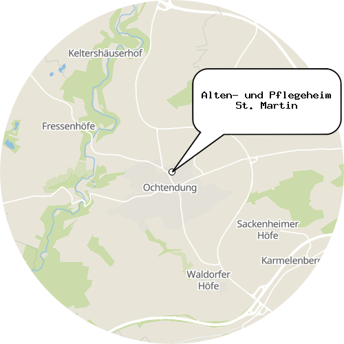 Kartenausschnitt für die Firma Alten- und Pflegeheim St. Martin