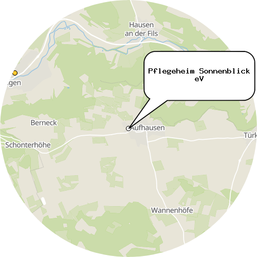 Kartenausschnitt für die Firma Pflegeheim Sonnenblick eV