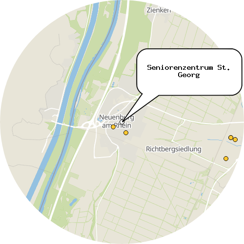 Kartenausschnitt für die Firma Seniorenzentrum St. Georg
