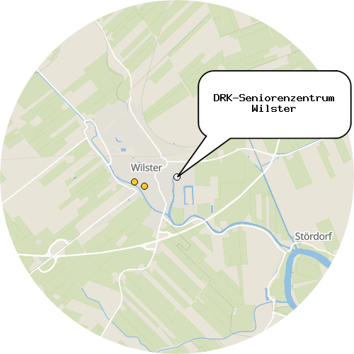 Kartenausschnitt für die Firma DRK-Seniorenzentrum Wilster