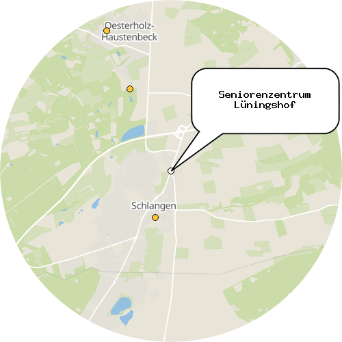 Kartenausschnitt für die Firma Seniorenzentrum Lüningshof