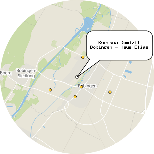 Kartenausschnitt für die Firma Kursana Domizil Bobingen - Haus Elias