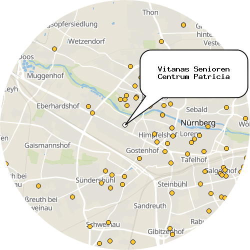 Kartenausschnitt für die Firma Vitanas Senioren Centrum Patricia