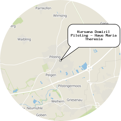 Kartenausschnitt für die Firma Kursana Domizil Pilsting - Haus Maria Theresia