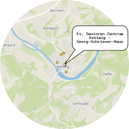 Kartenausschnitt für die Firma Ev. Senioren Zentrum Kettwig - Georg-Schriever-Haus