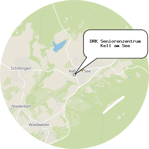 Kartenausschnitt für die Firma DRK Seniorenzentrum Kell am See