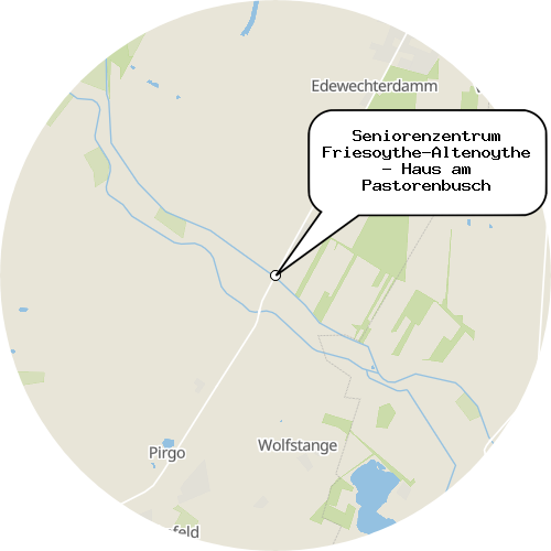 Kartenausschnitt für die Firma Seniorenzentrum Friesoythe-Altenoythe - Haus am Pastorenbusch