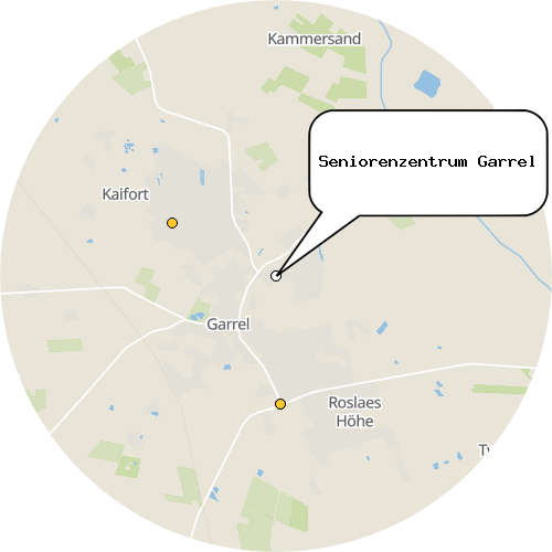 Kartenausschnitt für die Firma Seniorenzentrum Garrel