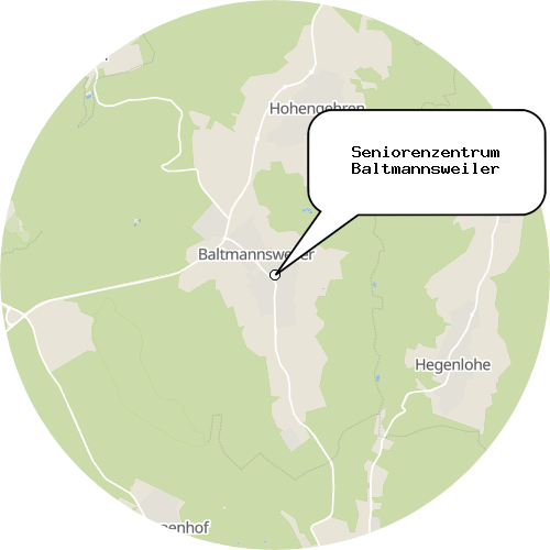 Kartenausschnitt für die Firma Seniorenzentrum Baltmannsweiler