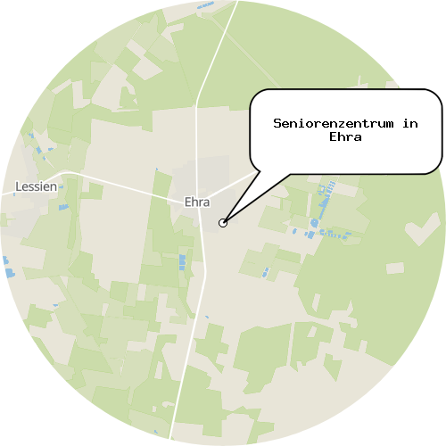 Kartenausschnitt für die Firma Seniorenzentrum in Ehra