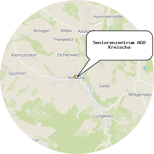 Kartenausschnitt für die Firma Seniorenzentrum AGO Kreischa