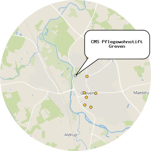 Kartenausschnitt für die Firma CMS Pflegewohnstift Greven