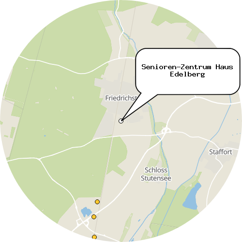 Kartenausschnitt für die Firma Senioren-Zentrum Haus Edelberg