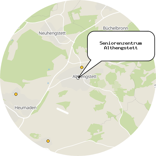 Kartenausschnitt für die Firma Seniorenzentrum Althengstett
