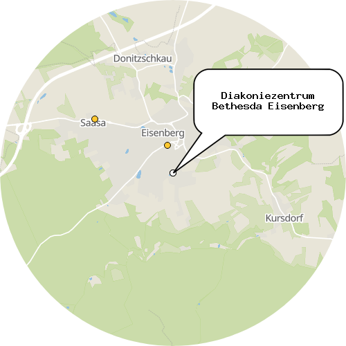 Kartenausschnitt für die Firma Diakoniezentrum Bethesda Eisenberg