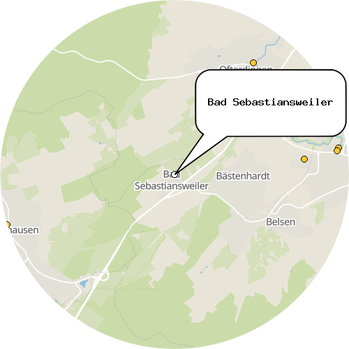 Kartenausschnitt für die Firma Bad Sebastiansweiler