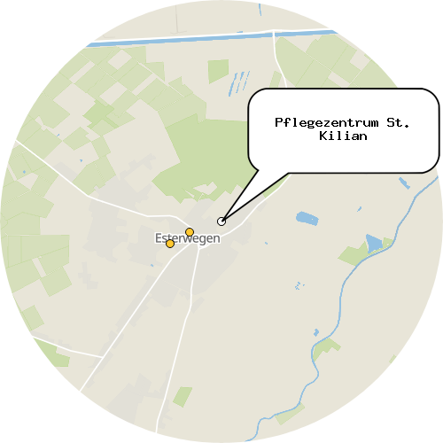 Kartenausschnitt für die Firma Pflegezentrum St. Kilian