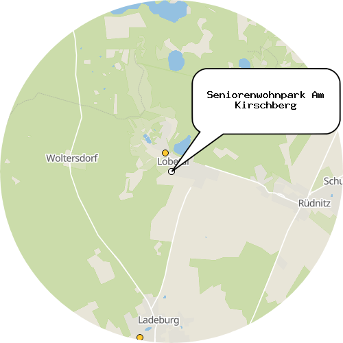 Kartenausschnitt für die Firma Seniorenwohnpark Am Kirschberg
