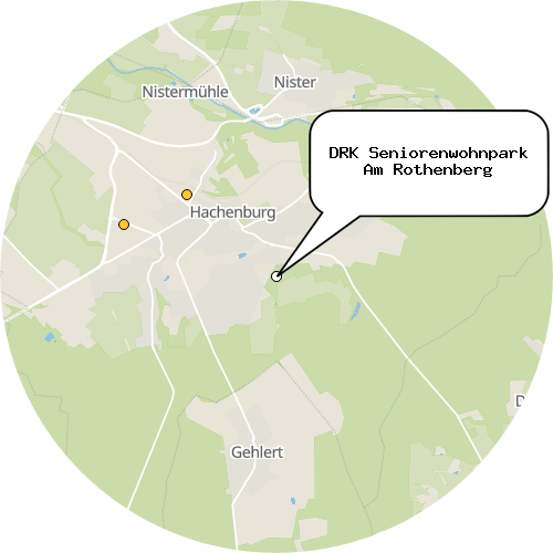 Kartenausschnitt für die Firma DRK Seniorenwohnpark Am Rothenberg