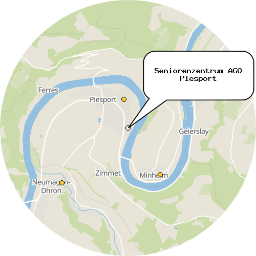Kartenausschnitt für die Firma Seniorenzentrum AGO Piesport